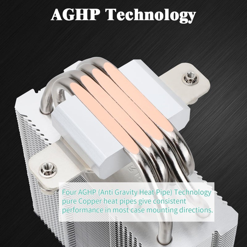 Thermalright مبرد المعالج Assassin X 120R SE V2، 4×6mm أنابيب حرارية، سرعة 1550RPM مروحة RGB PWM هادئة بمقاس 120mm مع محمل S-FDB، لـ AMD AM4 AM5/Intel 1700/1150/1151/1200/1851 - Image 4